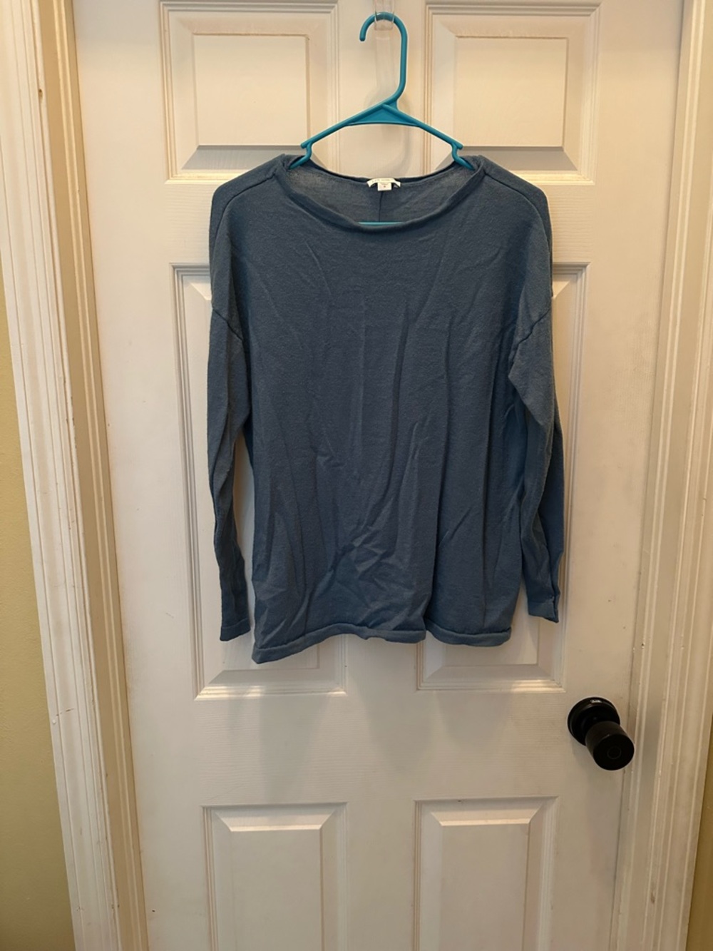 J. Jill Merino Wool Crewneck Sweater - Dusty Blue